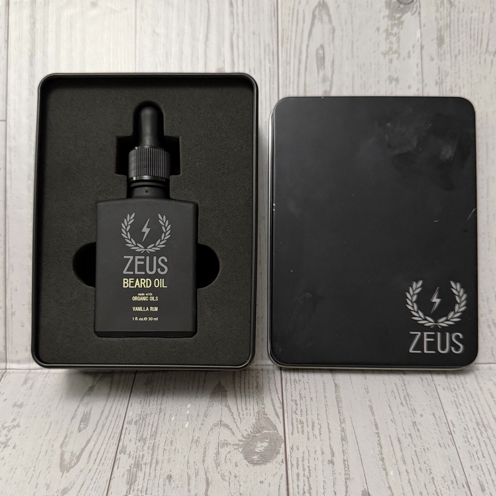 Zeus Vanilla Rum Scented Premium Beard‎ Oil 1 fl oz Made in California